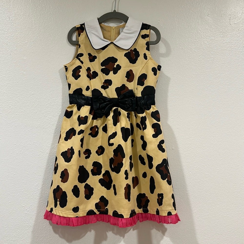 Harajuku Mini for Target Leopard Sleeveless Collar Dress Size XS 4/5 NWOT